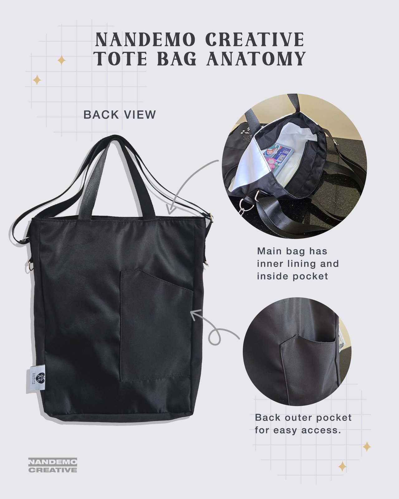 PRE-ORDER Embroidered Tote Bag - ORV | Genshin Impact | Nandemo